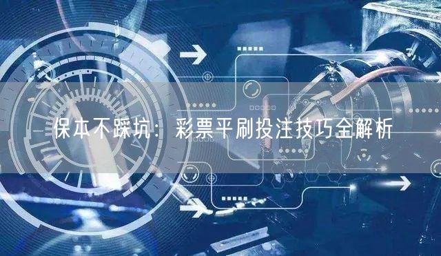 保本不踩坑：彩票平刷投注技巧全解析